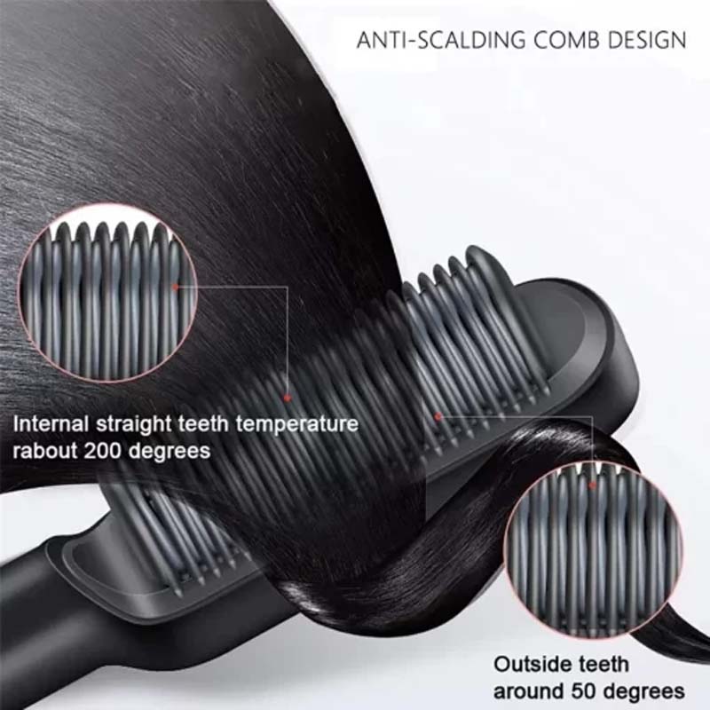 2 in 1 HAIR STRAIGHTENER and Curling COMB