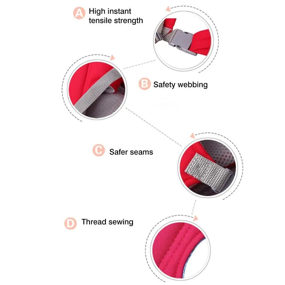 Baby Carrier Strong Material Safety Belt Adapt to Newborn Infant & Toddler of 3 to 18 Month Backpack