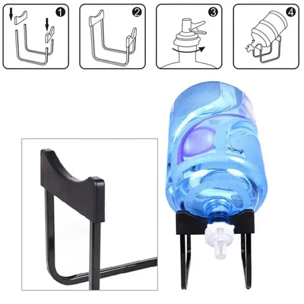 Detachable Bottle Stand with Nozzle Tap (Without Bottle)