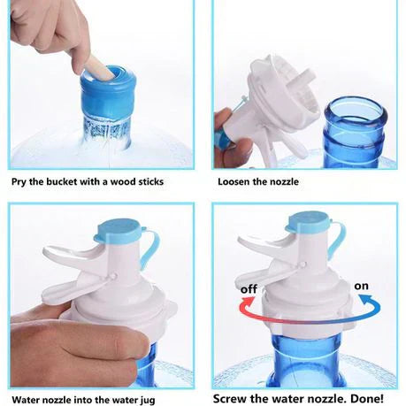 Detachable Bottle Stand with Nozzle Tap (Without Bottle)
