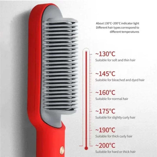 2 in 1 HAIR STRAIGHTENER and Curling COMB
